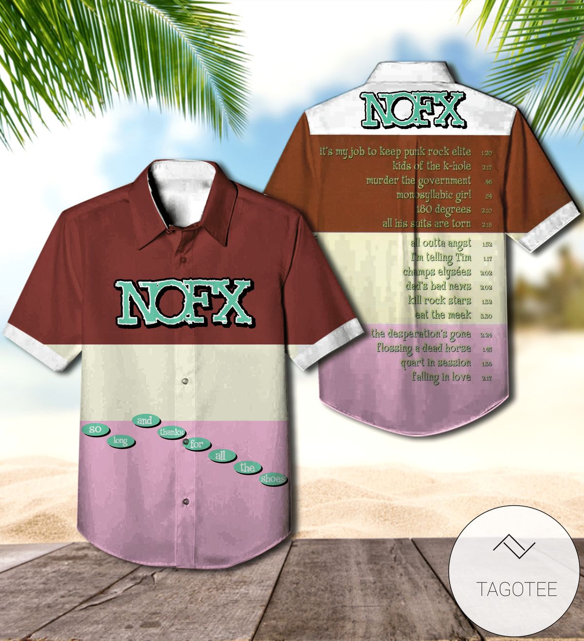 Nofx Punk In Drublic Album Cover Hawaiian Shirt