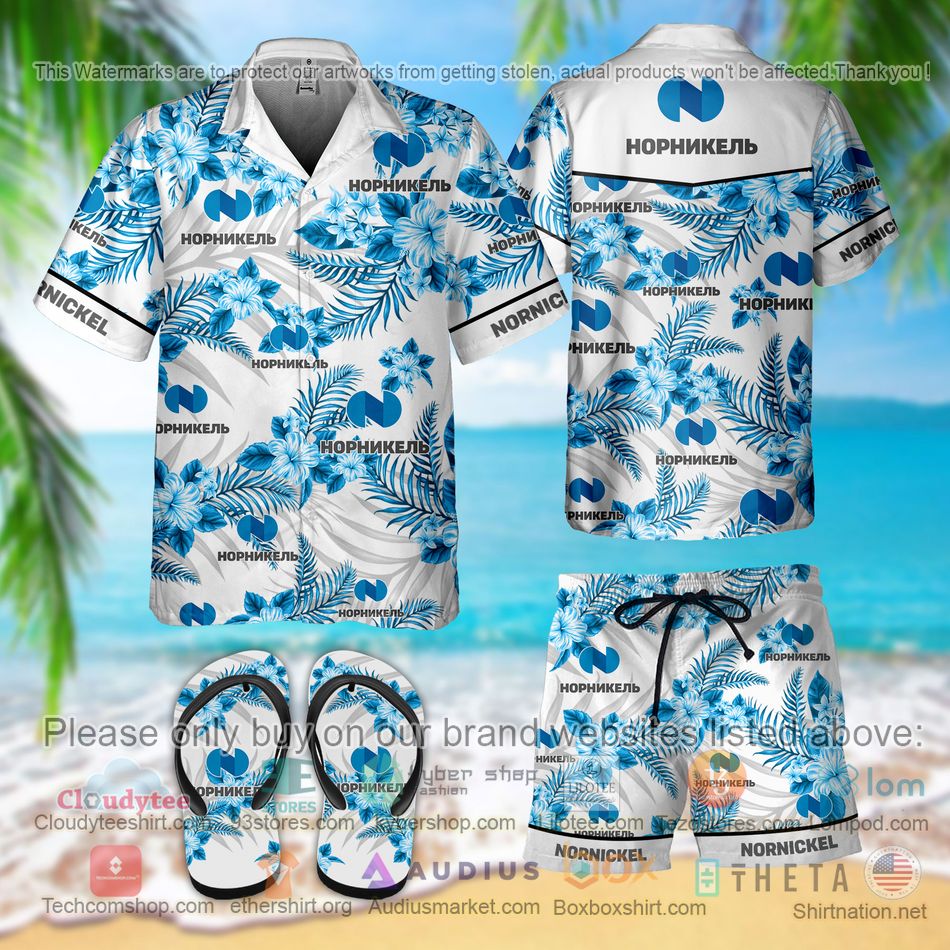 North Carolina Fusion Hawaiian Shirt, Flip Flops