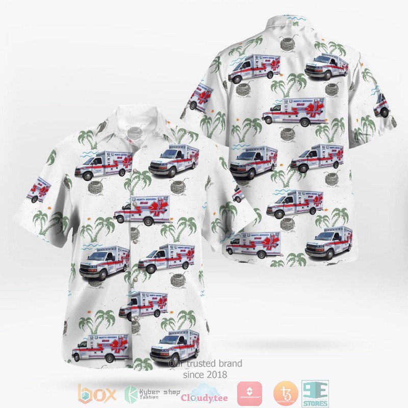 North Carolina Alleghany County EMS Hawaiian Shirt