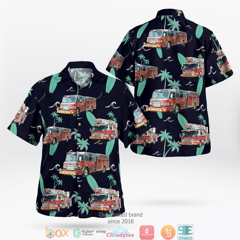 North Dakota Hawaiian Shirt, Short