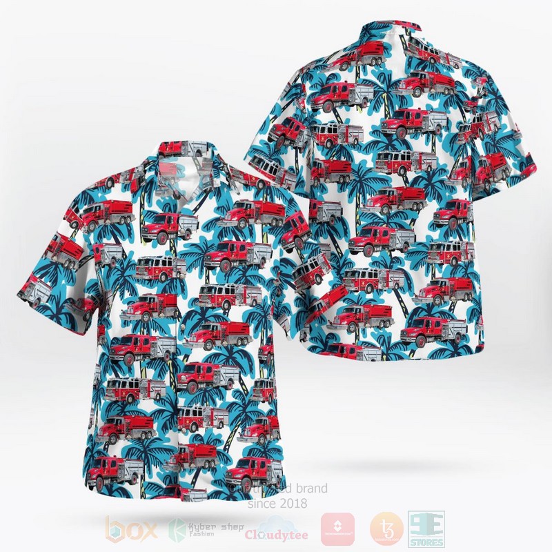 North Fort Myers Lee County Florida Bayshore Fire Rescue Hawaiian Shirt