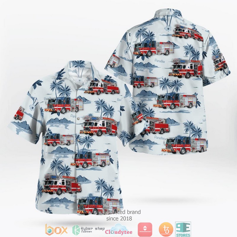 North Port Sarasota County Florida City of North Port Fire Rescue Hawaiian Shirt