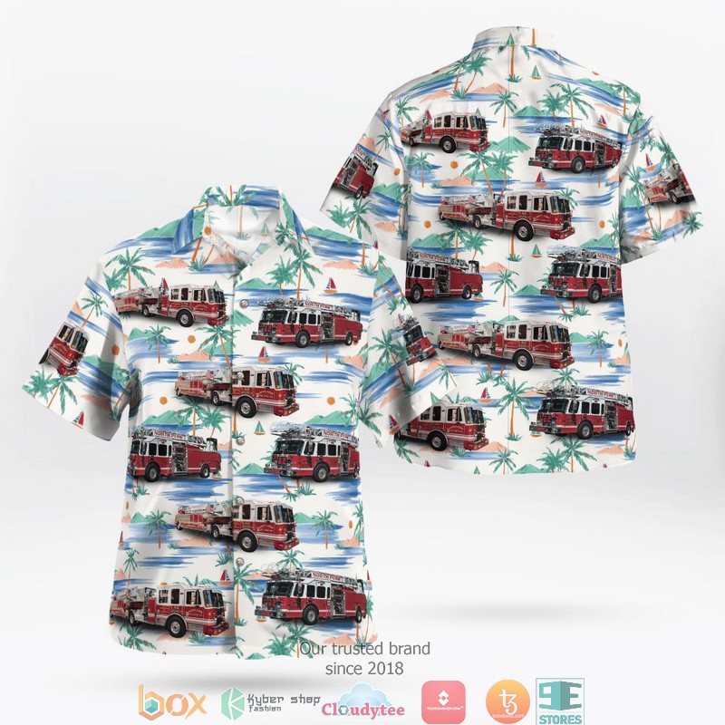 North River Fire District Fireboat Hawaiian shirt