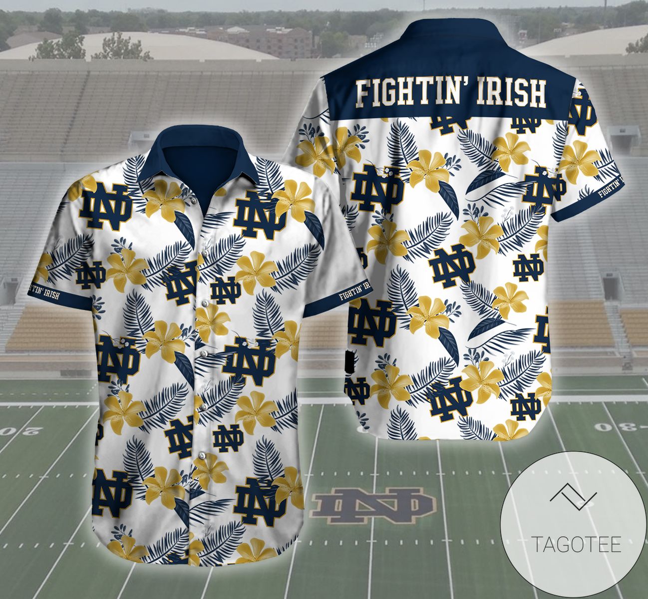 Notre Dame Fighting Irish Hawaii 3d Shirt