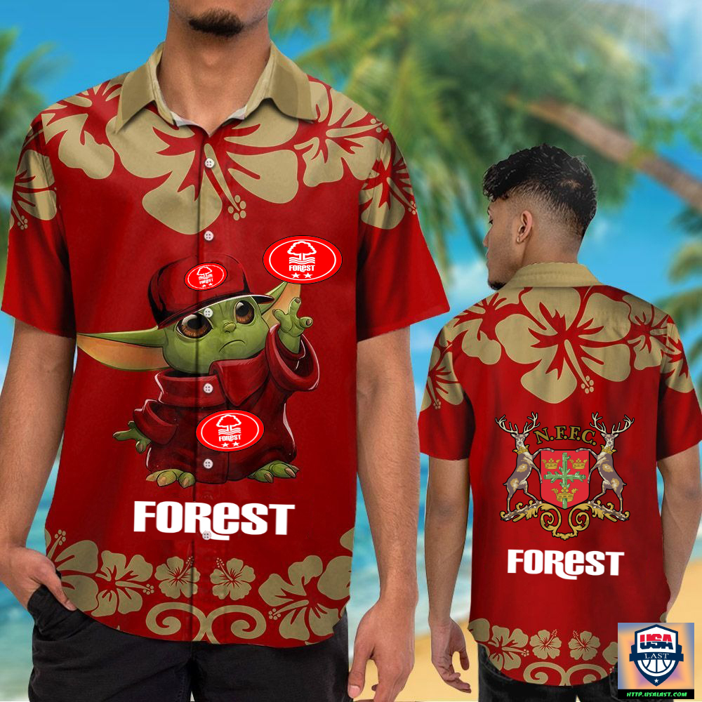 Nottingham Forest FC Aloha Hawaiian Shirt Beach Short