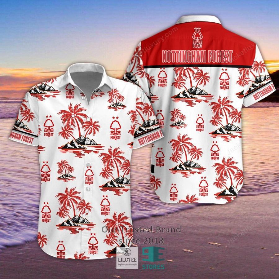 Nottingham Forest F.C Red Hawaiian Shirt, Short