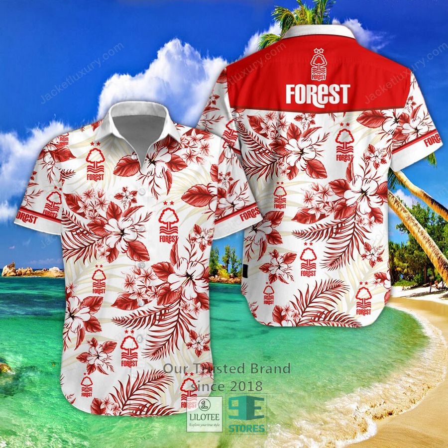 Nottingham Forest Coconut Hawaiian Shirt, Short