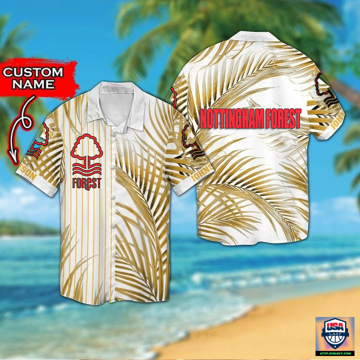 Nottingham Forest FC Hibiscus Hawaiian Shirt