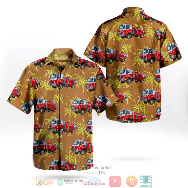 Nueces County Texas Annaville Fire Department Nueces County ESD 1 Hawaiian Shirt