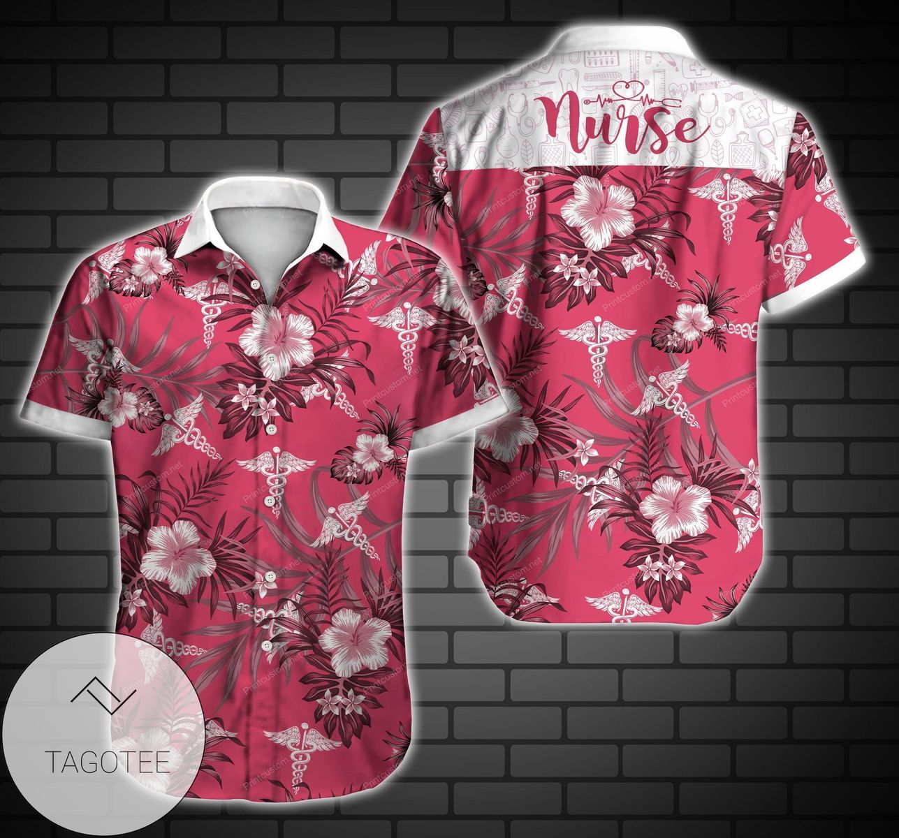 Nurse Hawaiian Shirt Costume Nurse Aloha Shirt