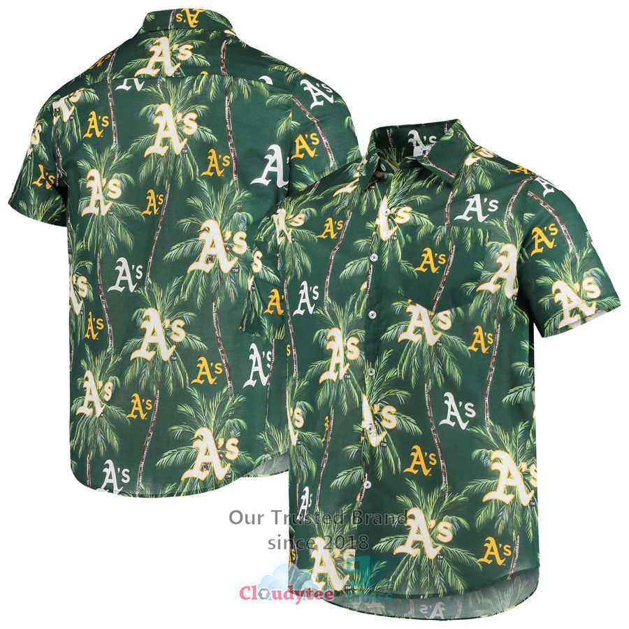 Oakland Athletics Button-Up Scenic Hawaiian Shirt