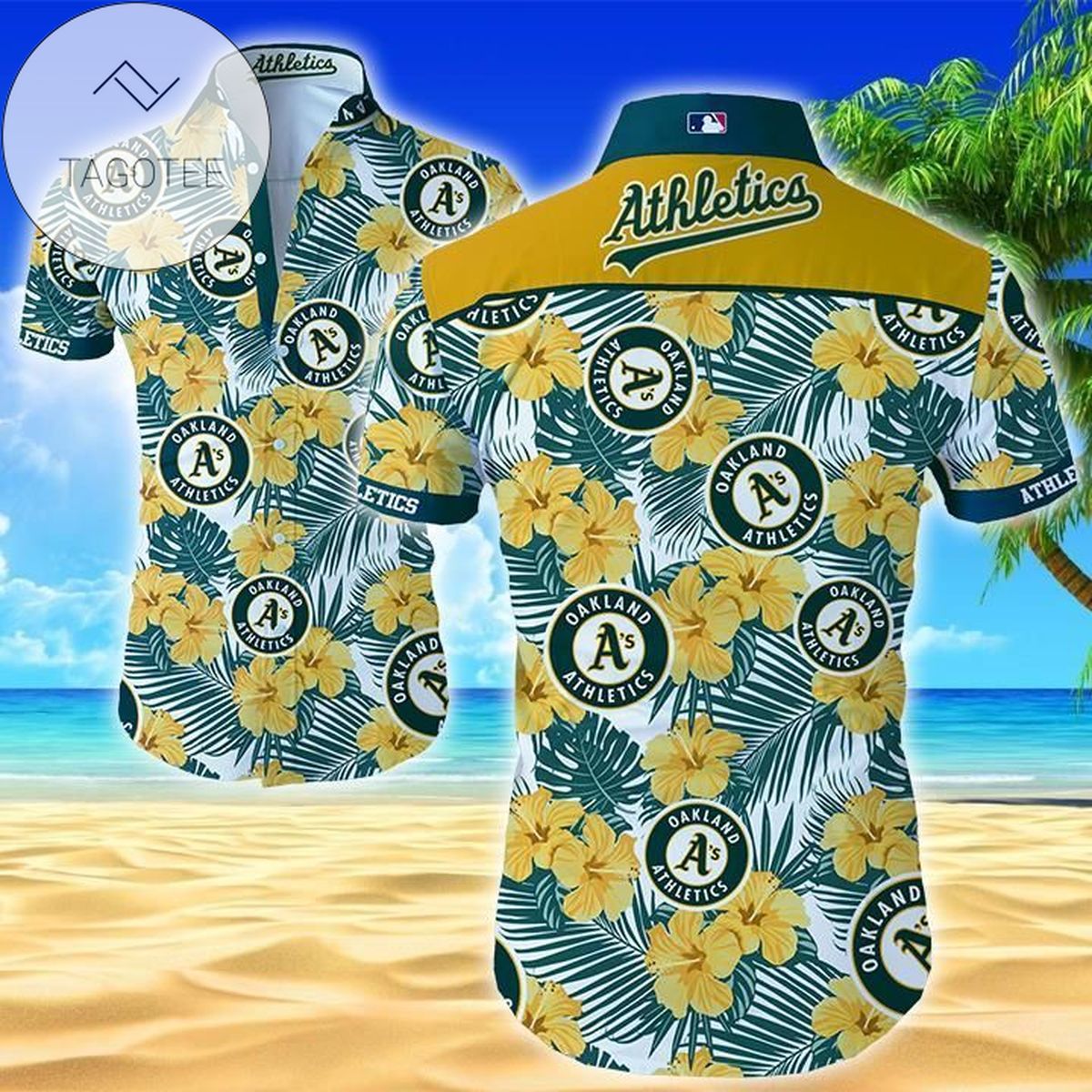 Oakland Athletics Mlb Hawaii 3d Shirt