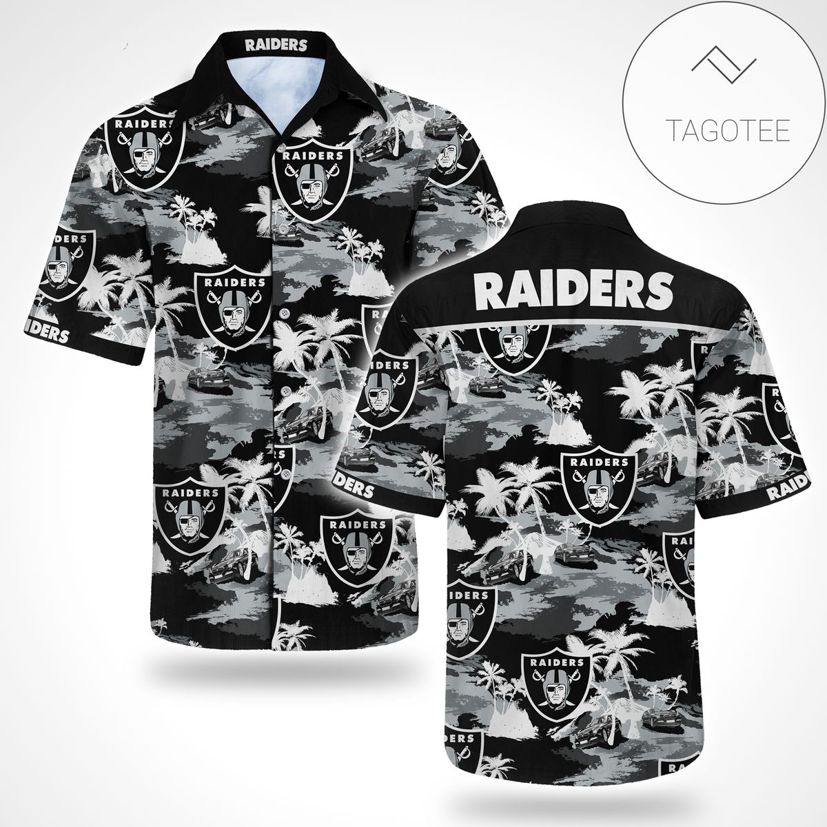 Oakland Raiders Flower Hawaii 3d Shirt