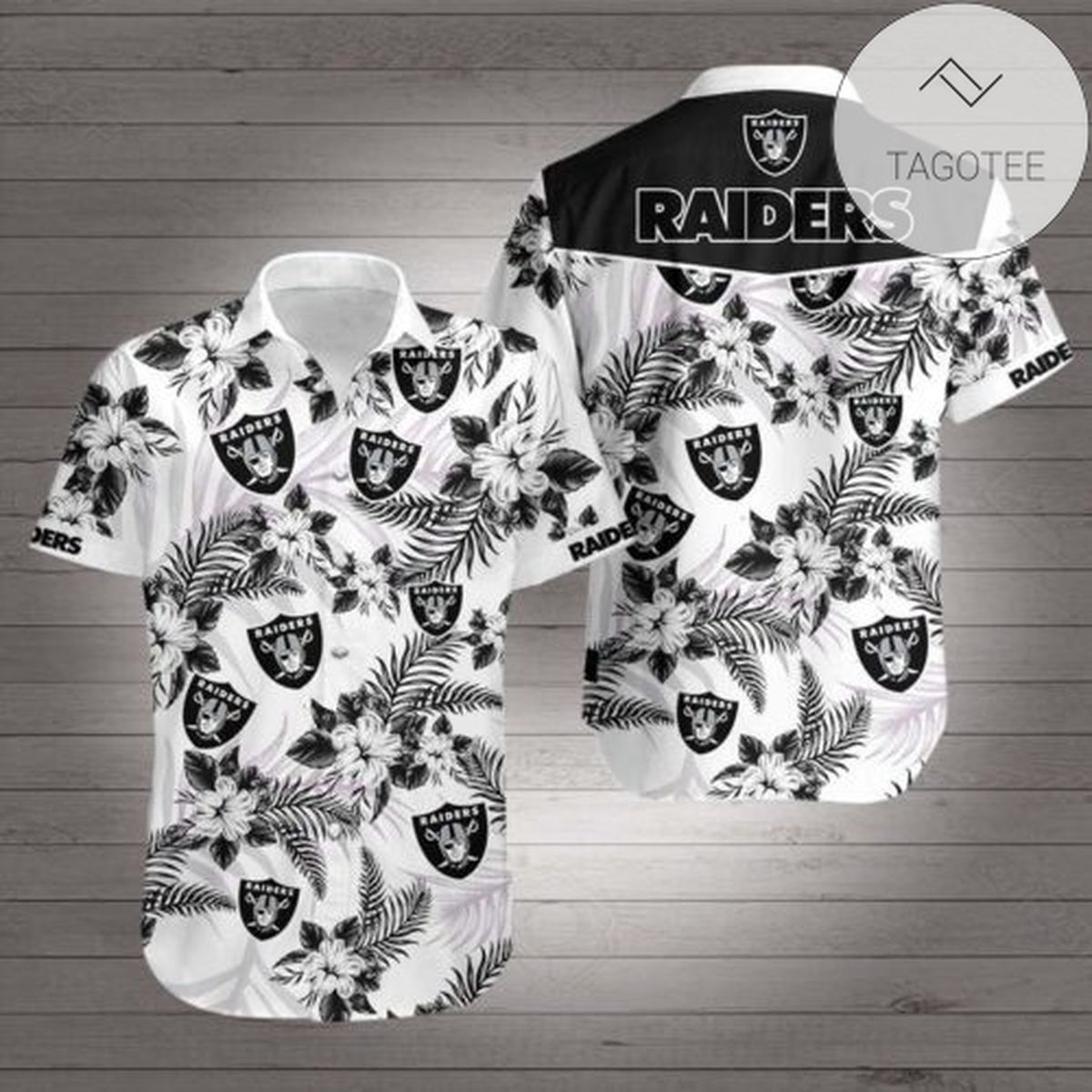 Oakland Raiders Flower Hawaii 3d Shirt