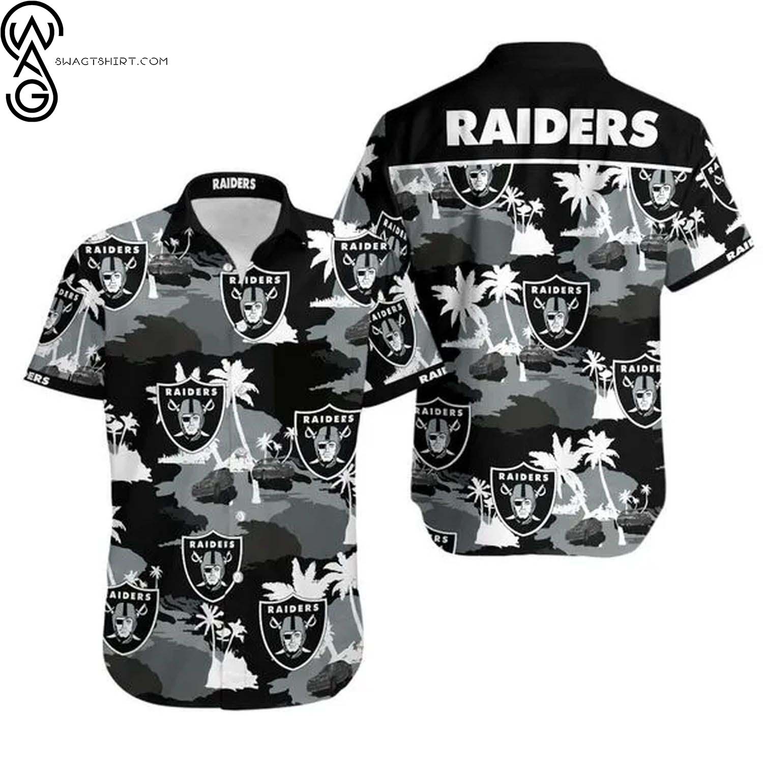 Oakland Raiders For Fans NFL Summer Aloha Hawaiian Shirt