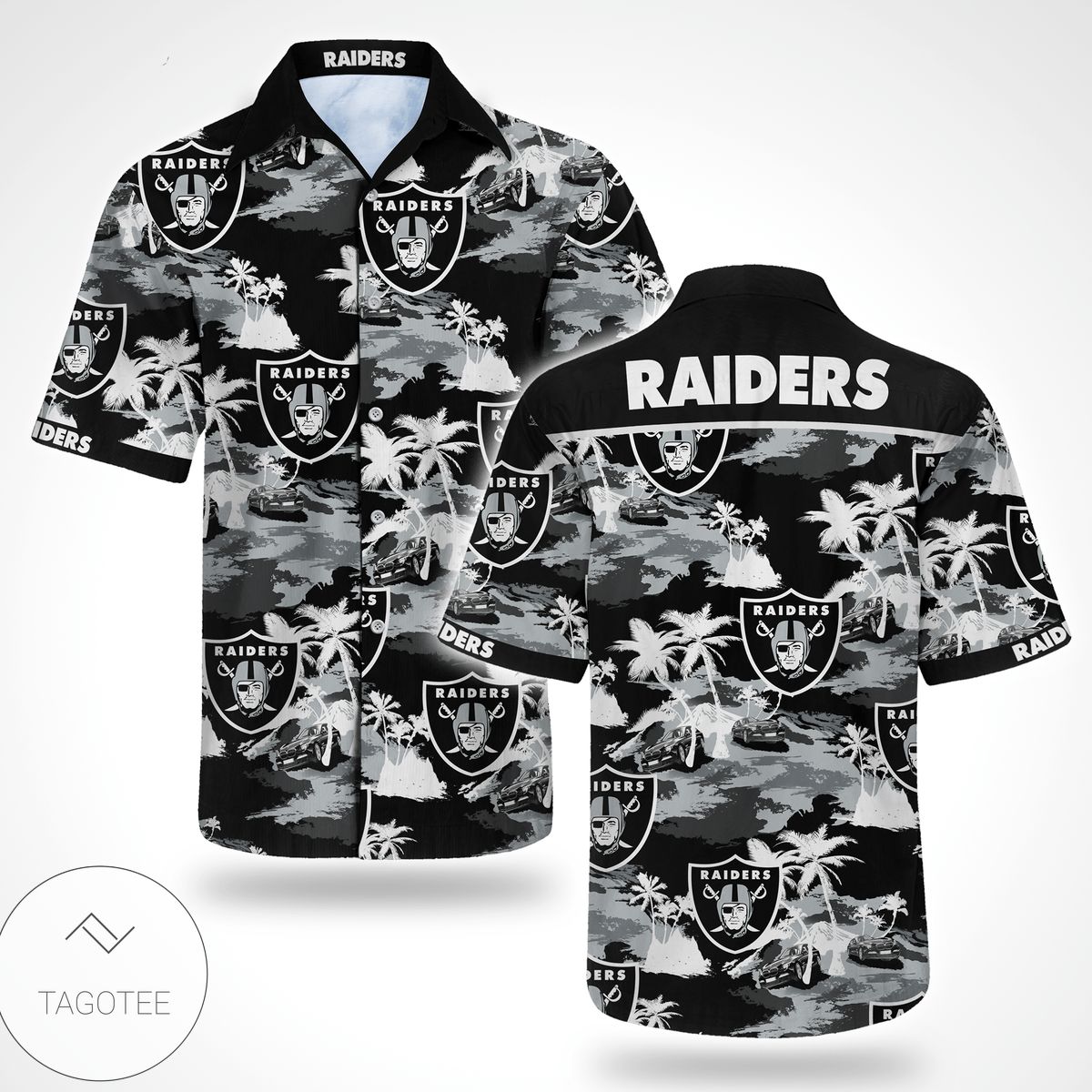 Oakland Raiders Football Authentic Hawaiian Shirt 2022 02