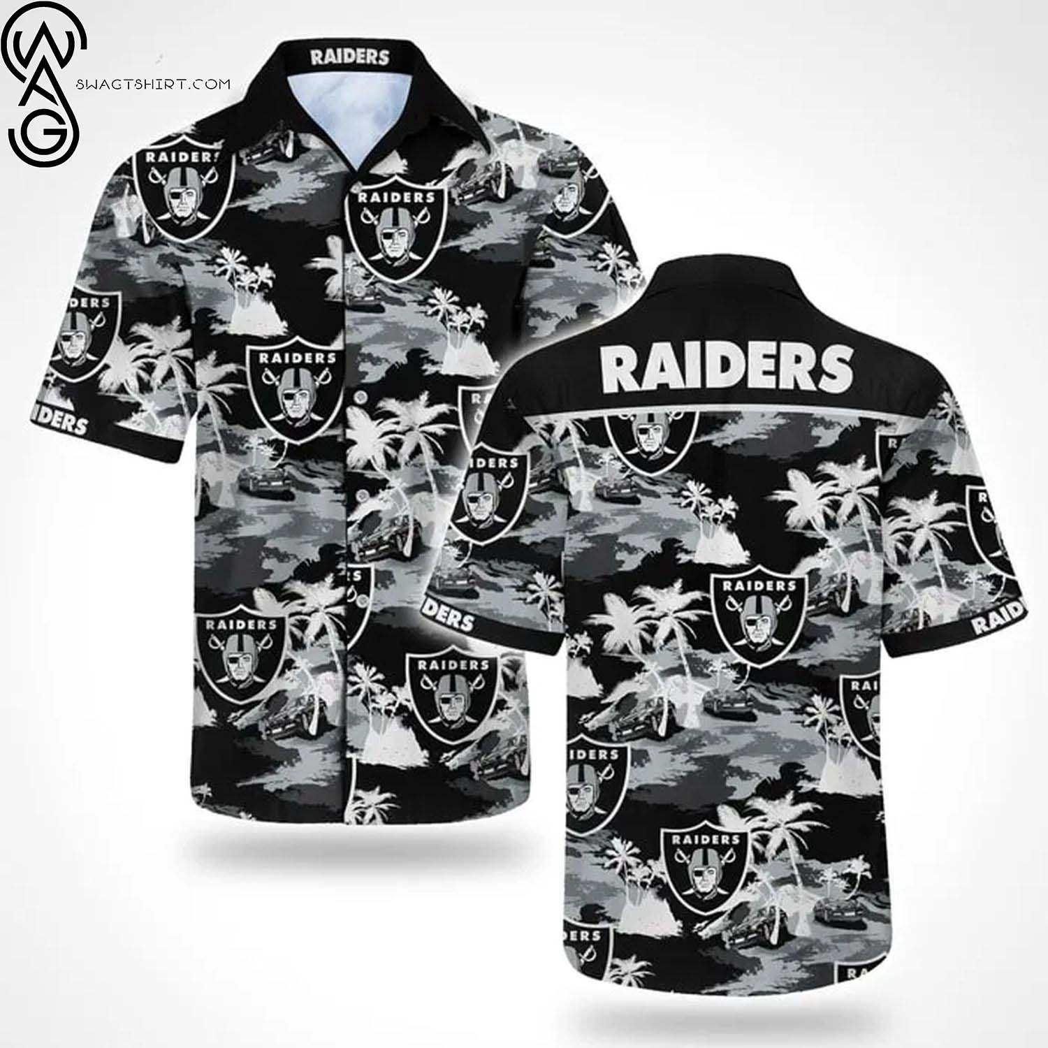 Oakland Raiders For Fans NFL Summer Aloha Hawaiian Shirt