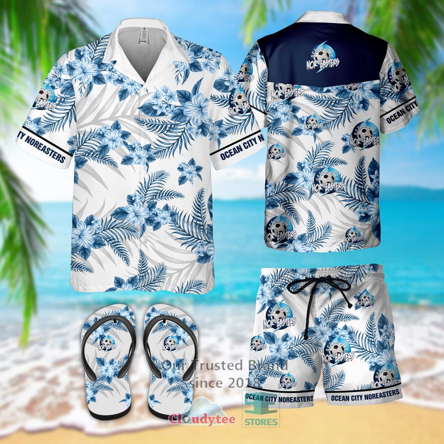 Ocean White Sharks Print Casual Breathable Hawaiian Shirt