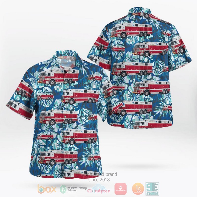 Oak Hill Florida Police Department White Hawaiian Shirt