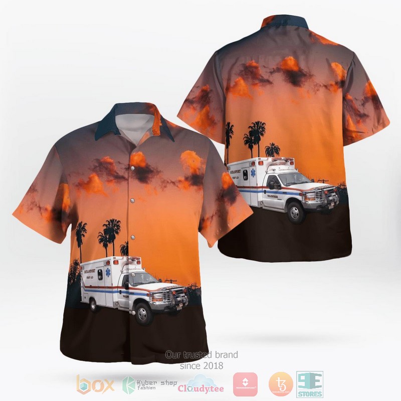 Ocean Shark Jaws 3d illusion Hawaiian Shirt