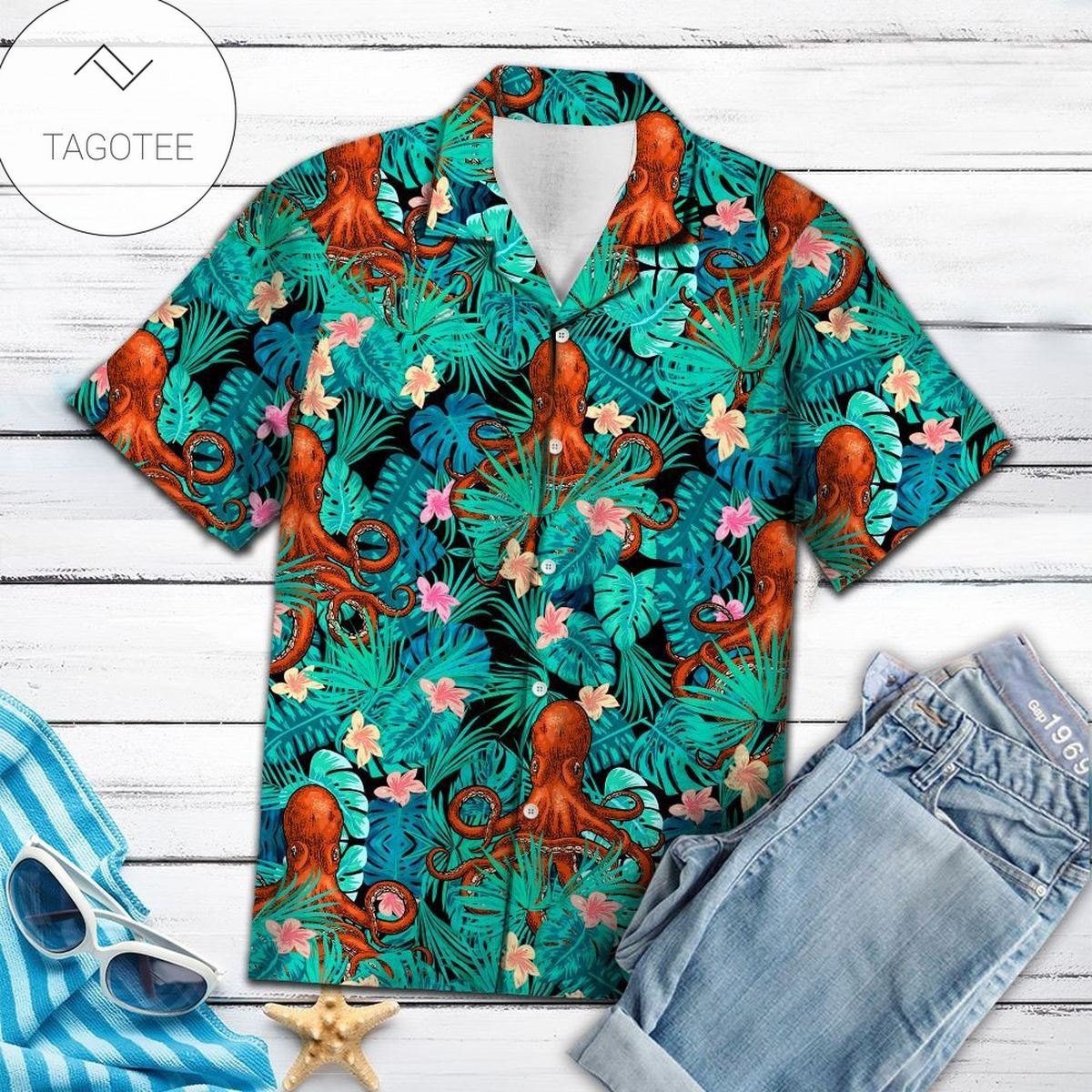 Octopus Aloha Shirt Hawaiian Shirt For Octopus Lovers