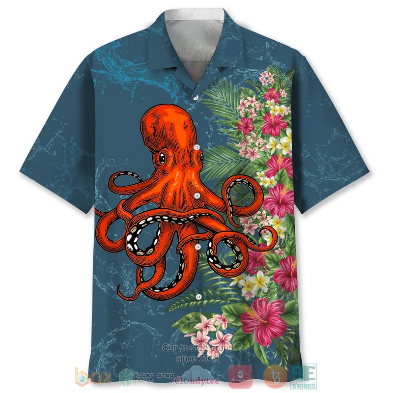 Octopus Usa Nature Hawaiian Shirt