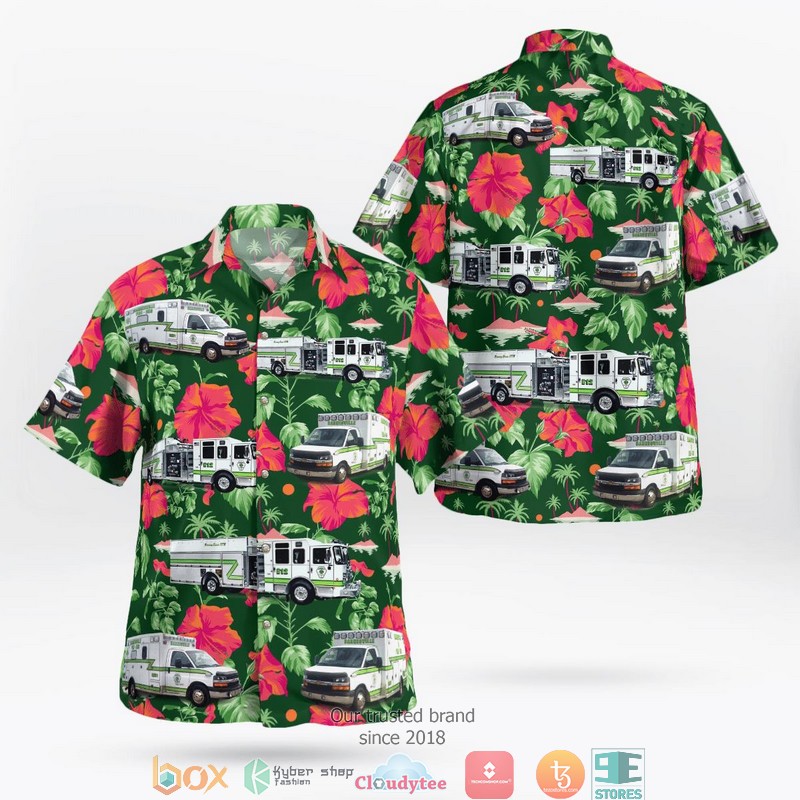 Ohio Bethesda Fire Department 3D Hawaii Shirt