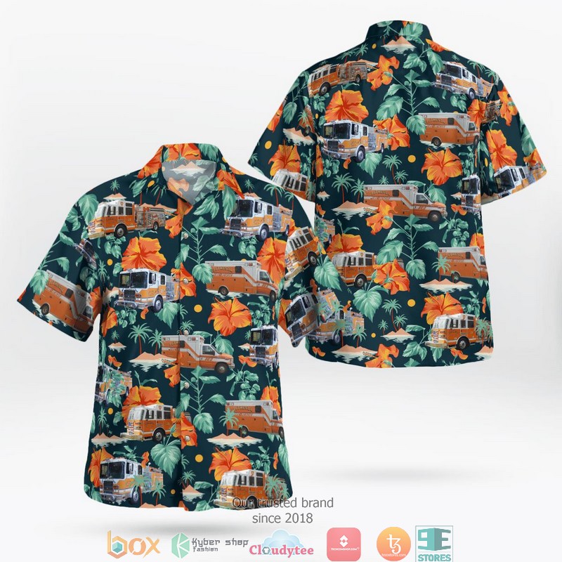 Ohio Barnesville Fire and EMS 3D Hawaii Shirt