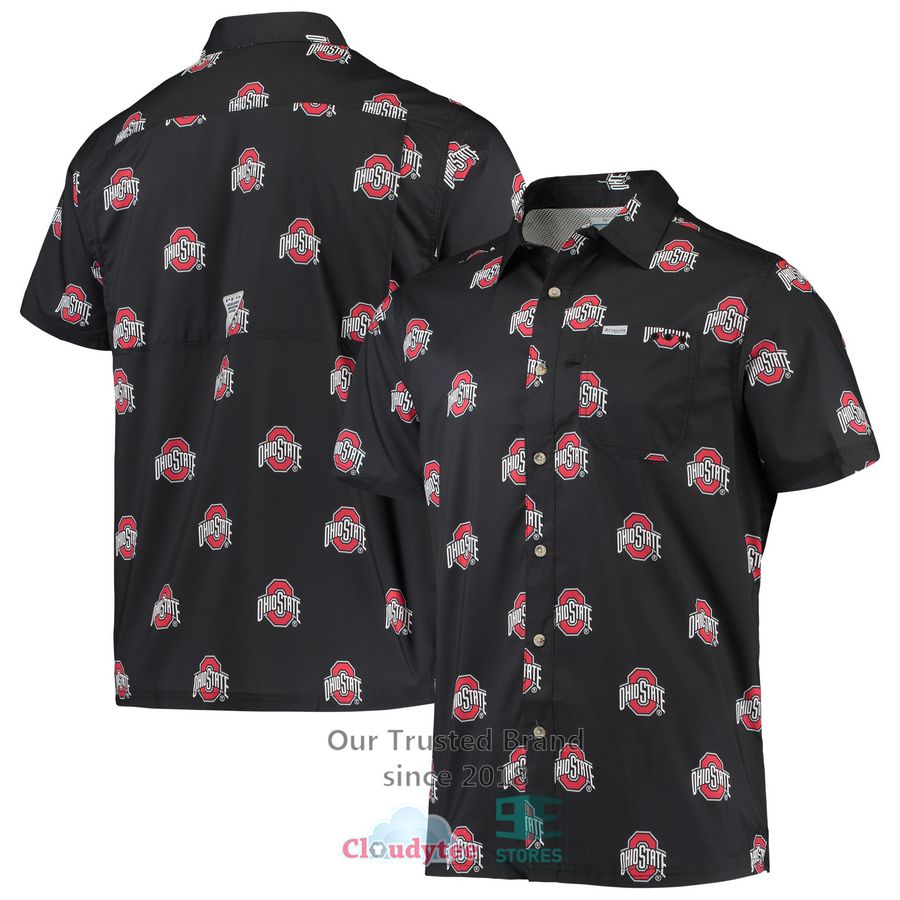 Ohio State Buckeyes Colosseum The Dude Camp Scarlet Hawaiian Shirt