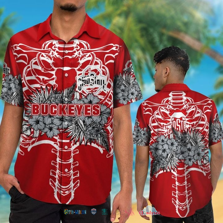 Ohio State Coconut Hawaiian Shirt