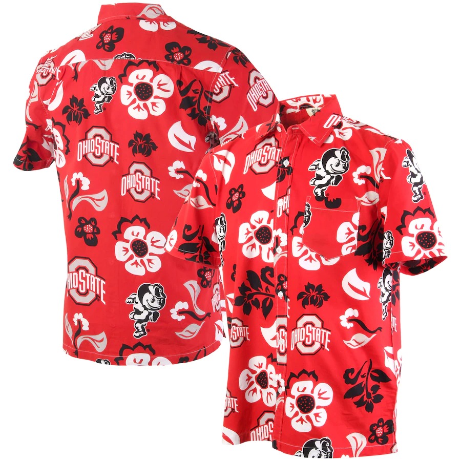 Ohio State Buckeyes Snoopy NCAA Hawaiian Shirt, Short