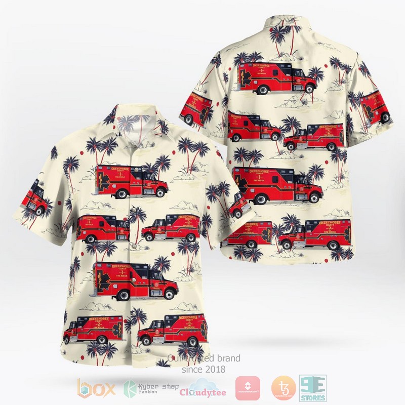 Oklahoma City Fire Department Hawaii 3D Shirt