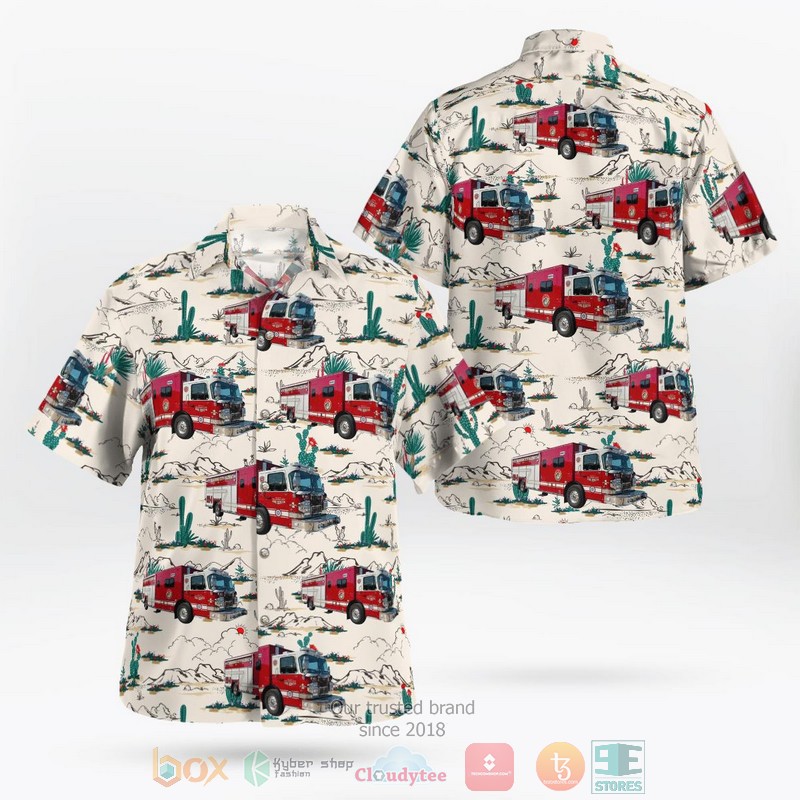 Okeechobee County Florida Okeechobee County Fire Rescue Hawaiian Shirt