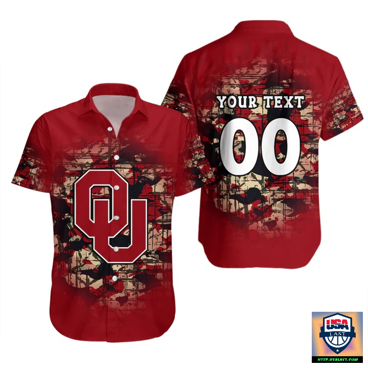 Oklahoma Sooners Hibiscus Hawaiian Shirt Beach Short