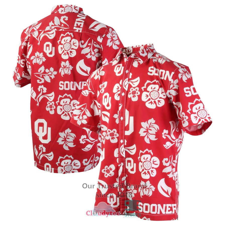 Oklahoma Sooners FOCO Tiki T-Tan Hawaiian Shirt