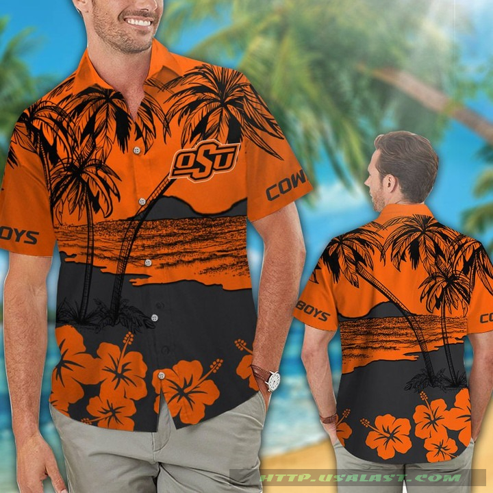 Oklahoma State Coconut Hawaiian Shirt