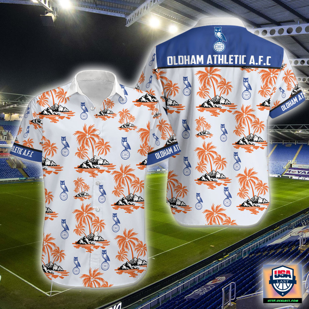 Oldham Athletic A.F.C Hawaiian Shirt