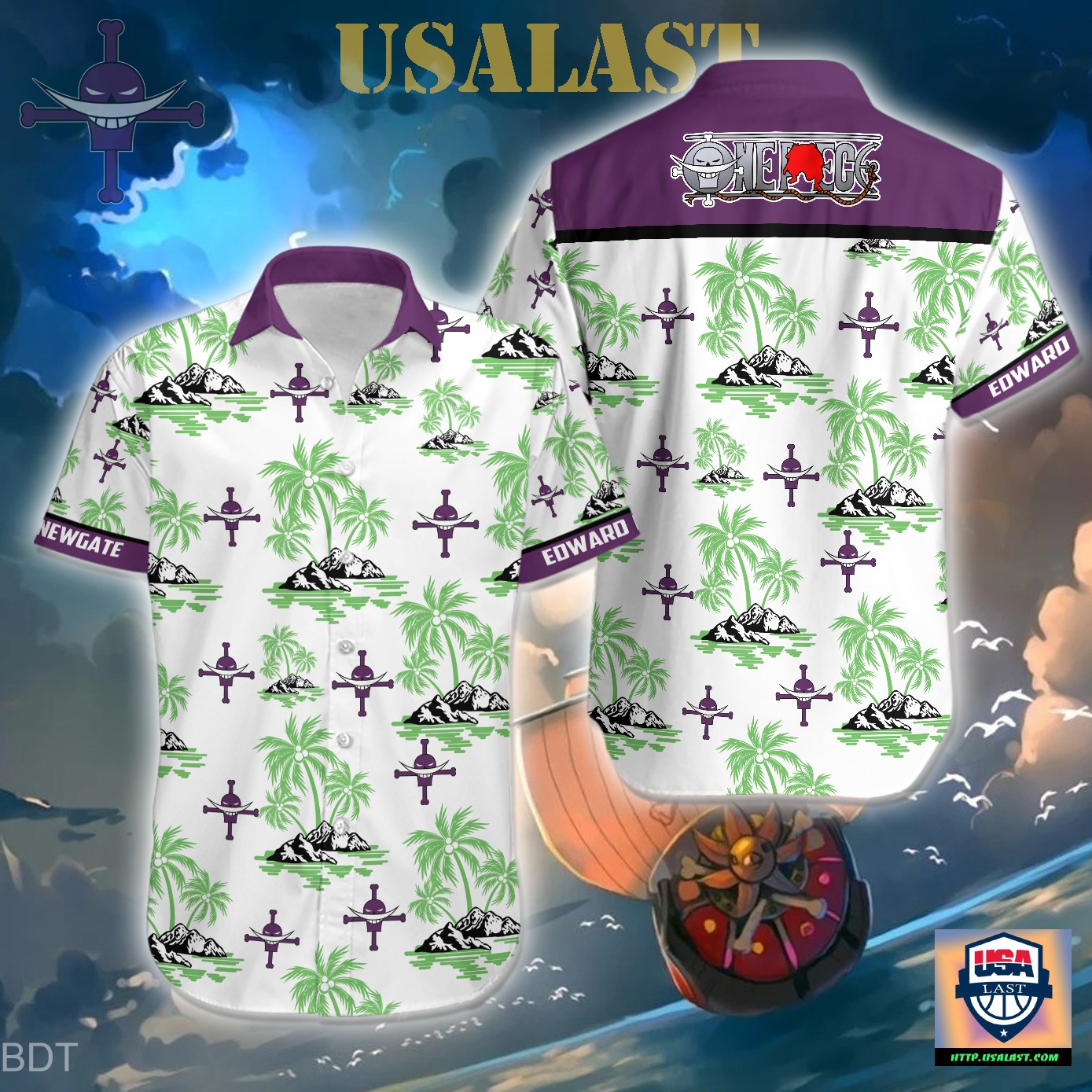 Orange Cars Aloha Hawaiian Shirt