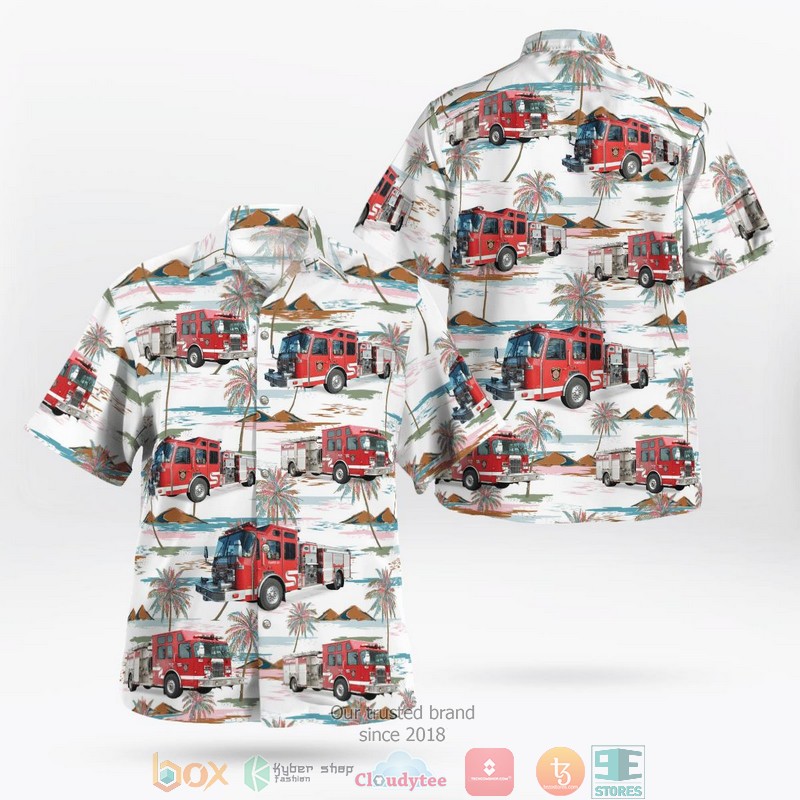 Ooltewah Tennessee Tri-Community Volunteer Fire Department Station 1 – Collegedale Hawaiian Shirt