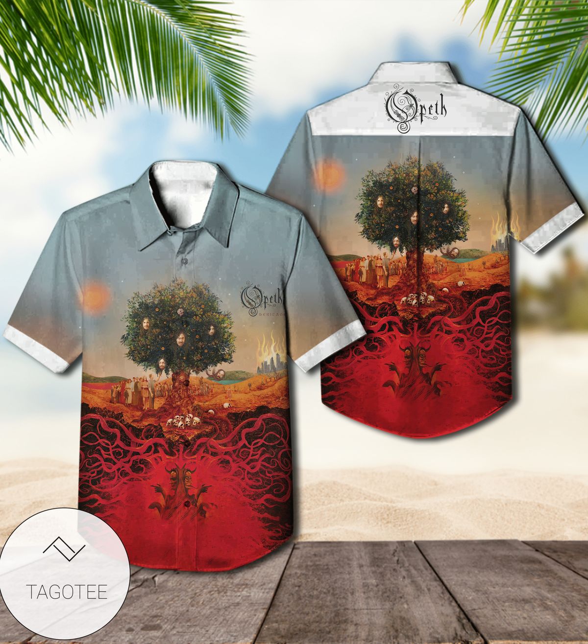 Opeth Garden Of The Titans Album Cover Hawaiian Shirt