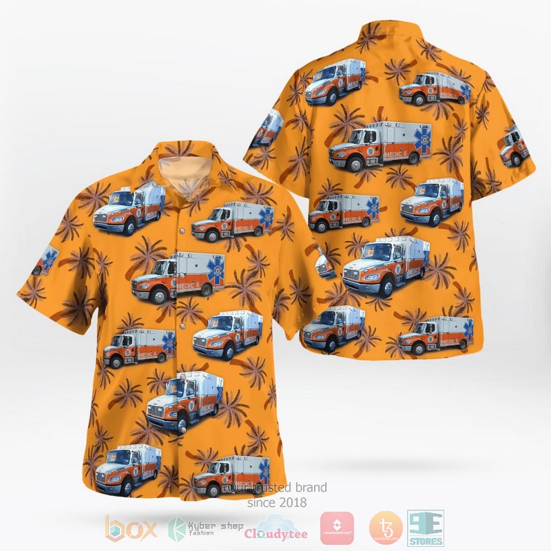 Ontario Fire Department Hawaiian Shirt