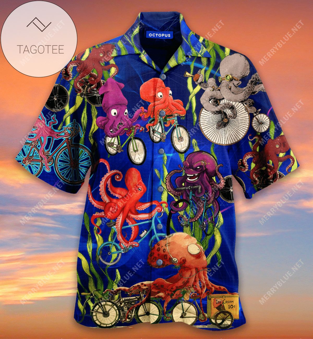 Order Cool Shark Summer Vibe Tropical Hawaiian Aloha Shirts