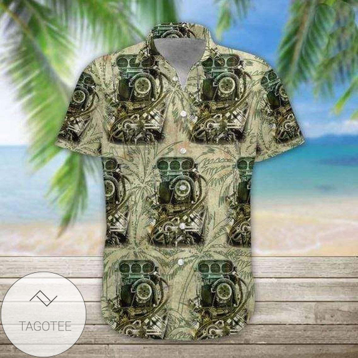 Order Dinosaur Tropical Full Hawaiian Shirts