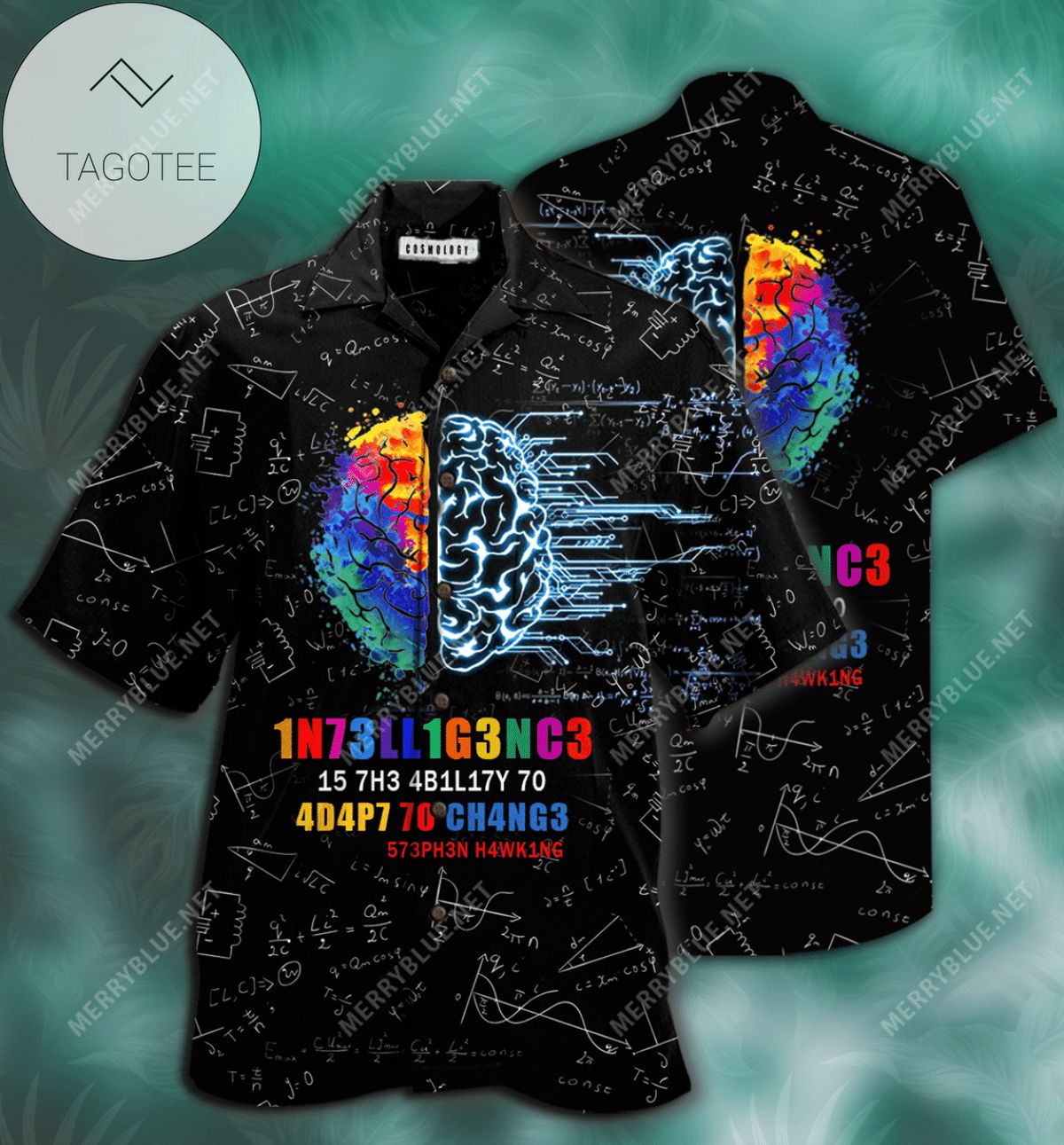 Order Funny Intelligence Math Pattern Hawaiian Aloha Shirts