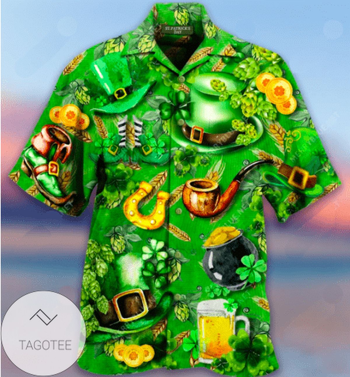 Order Irish Roots Proud People Tree Of Life Patrick Green Authentic Hawaiian Shirt 2022s