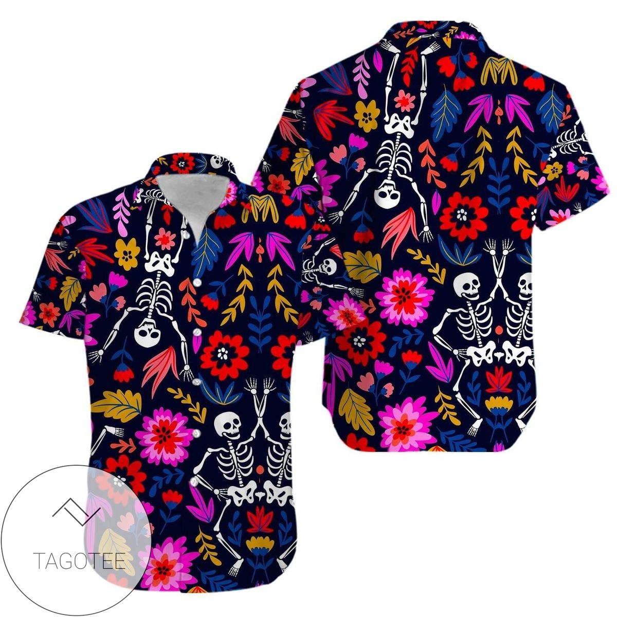 Order Skull Land Of The Free Unisex Hawaiian Aloha Shirts V