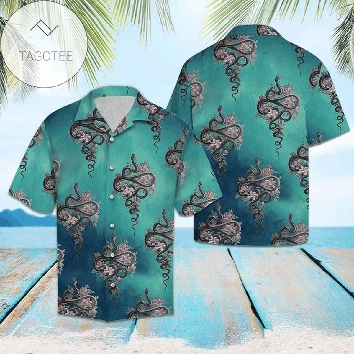 Order Snowman Relaxing On The Beach Unisex Hawaiian Aloha Shirts