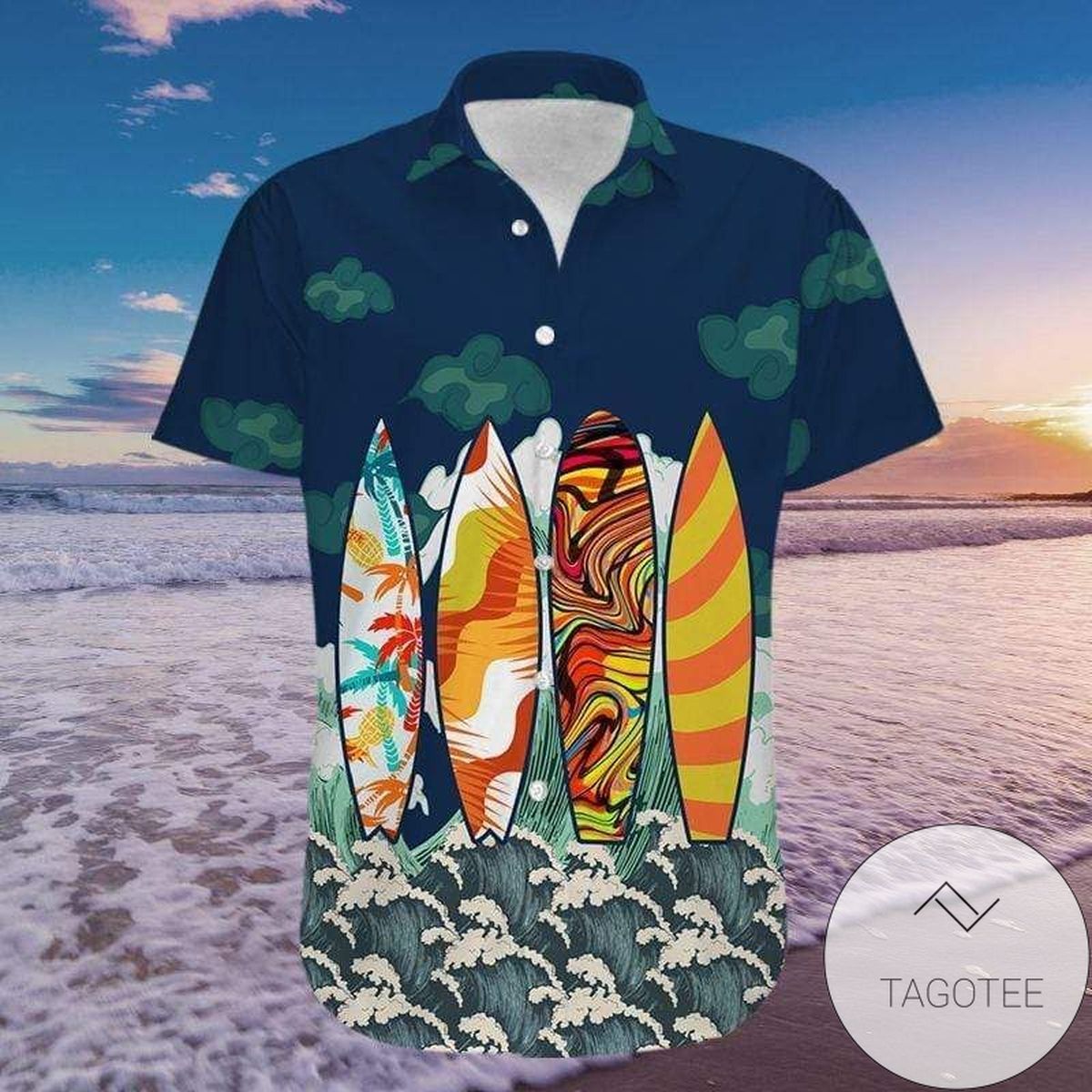 Order T- Rex Tropical 2022 Authentic Hawaiian Shirt