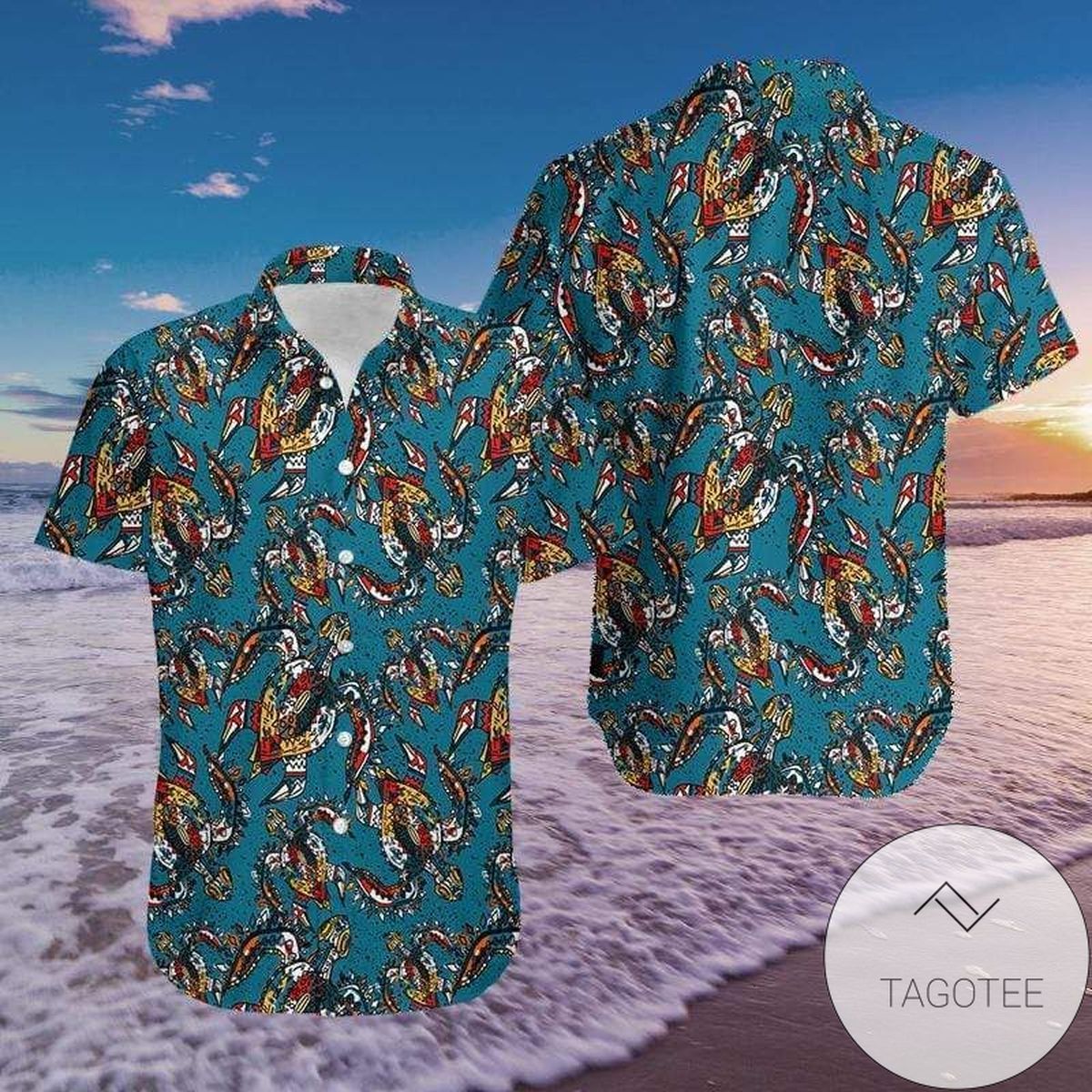 Order Tropical Cactus And Reptiles Cute Unisex Authentic Hawaiian Shirt 2022 Dh