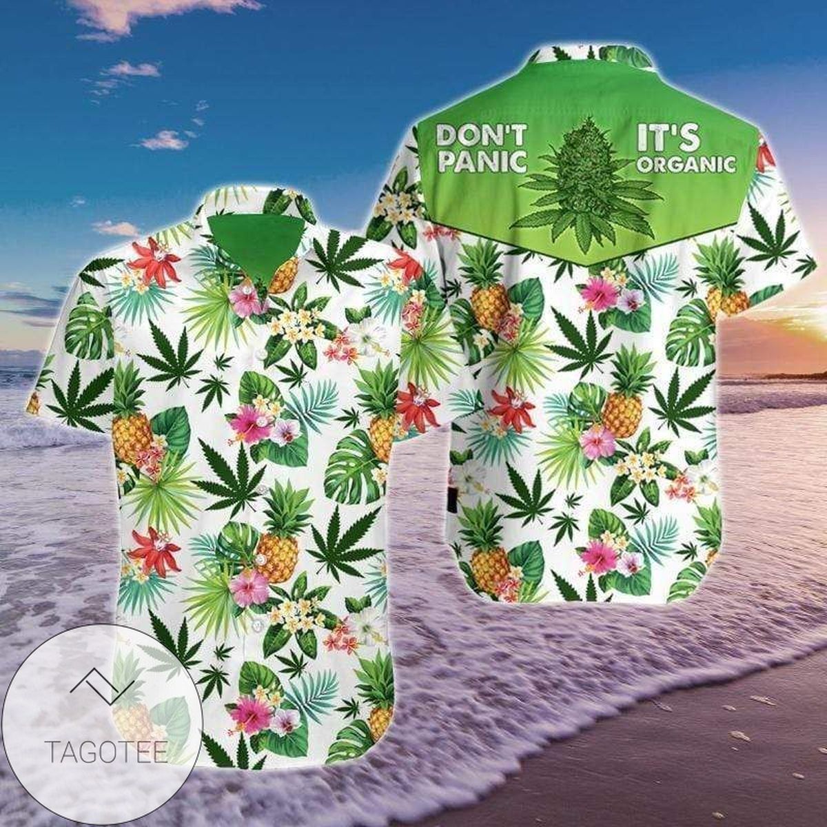 Order Weed Red Flower Tropical Hawaiian Aloha Shirts 178v